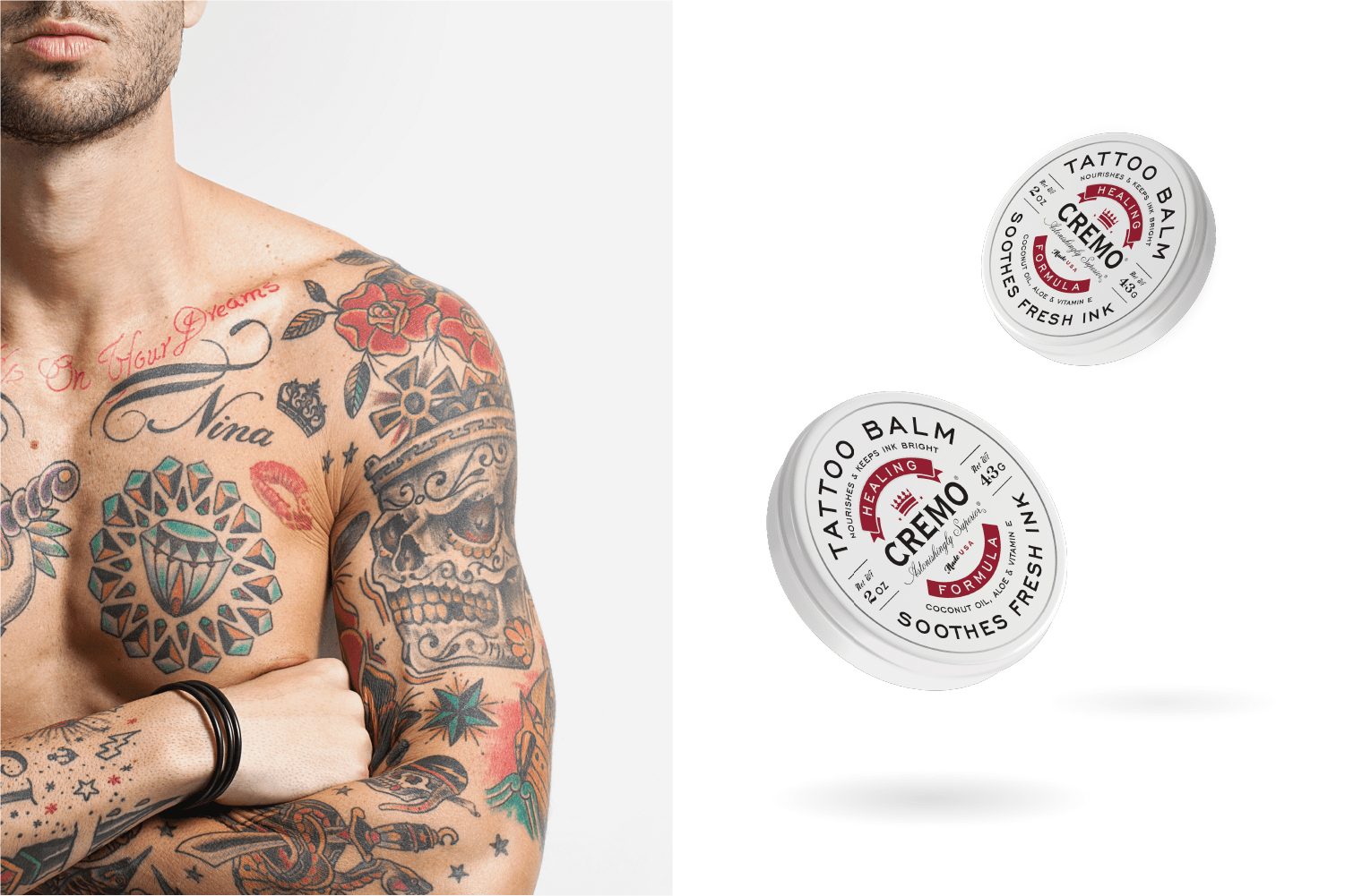 Cremo Tattoo Balm packaging