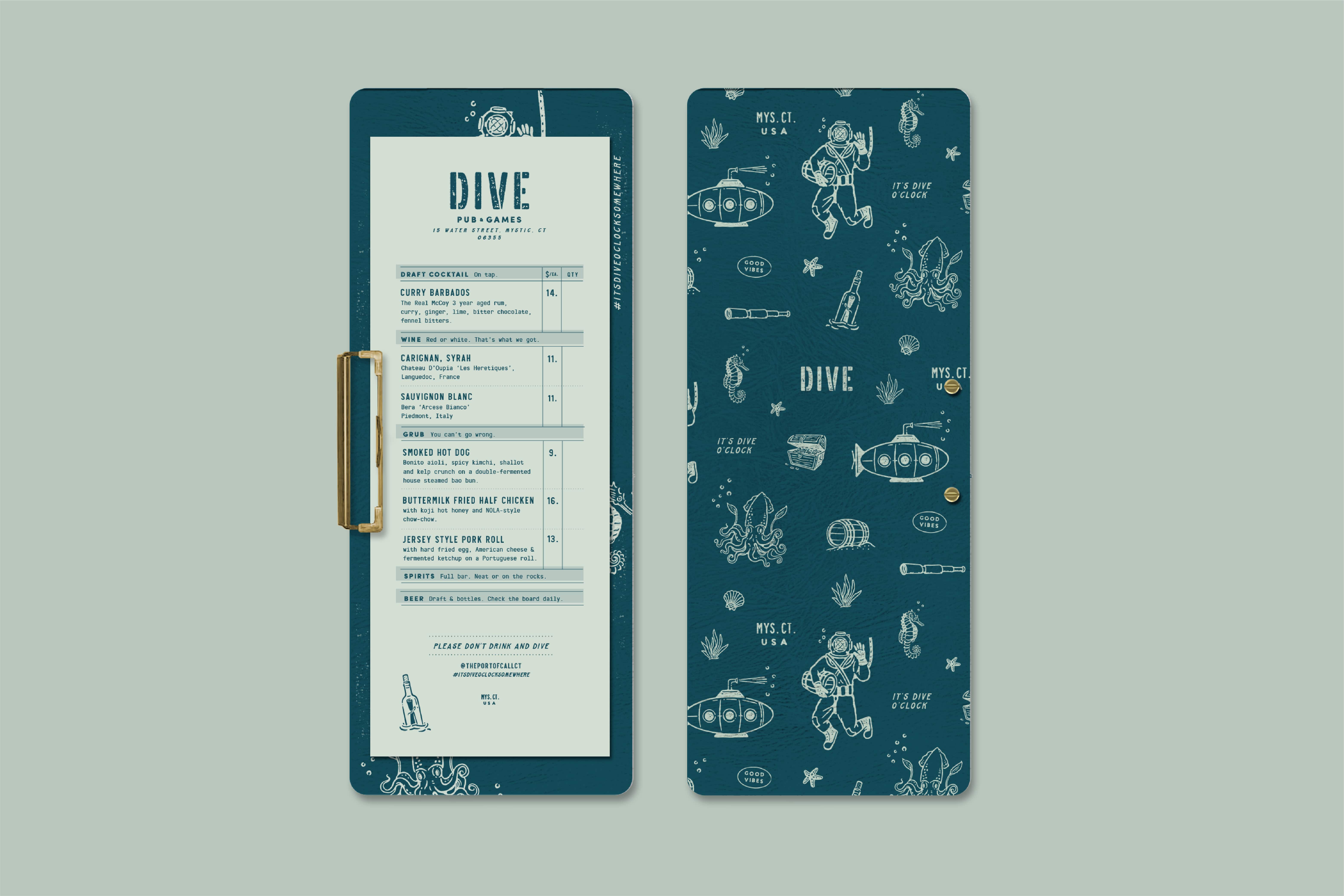 Dive menu and custom clipboard. 