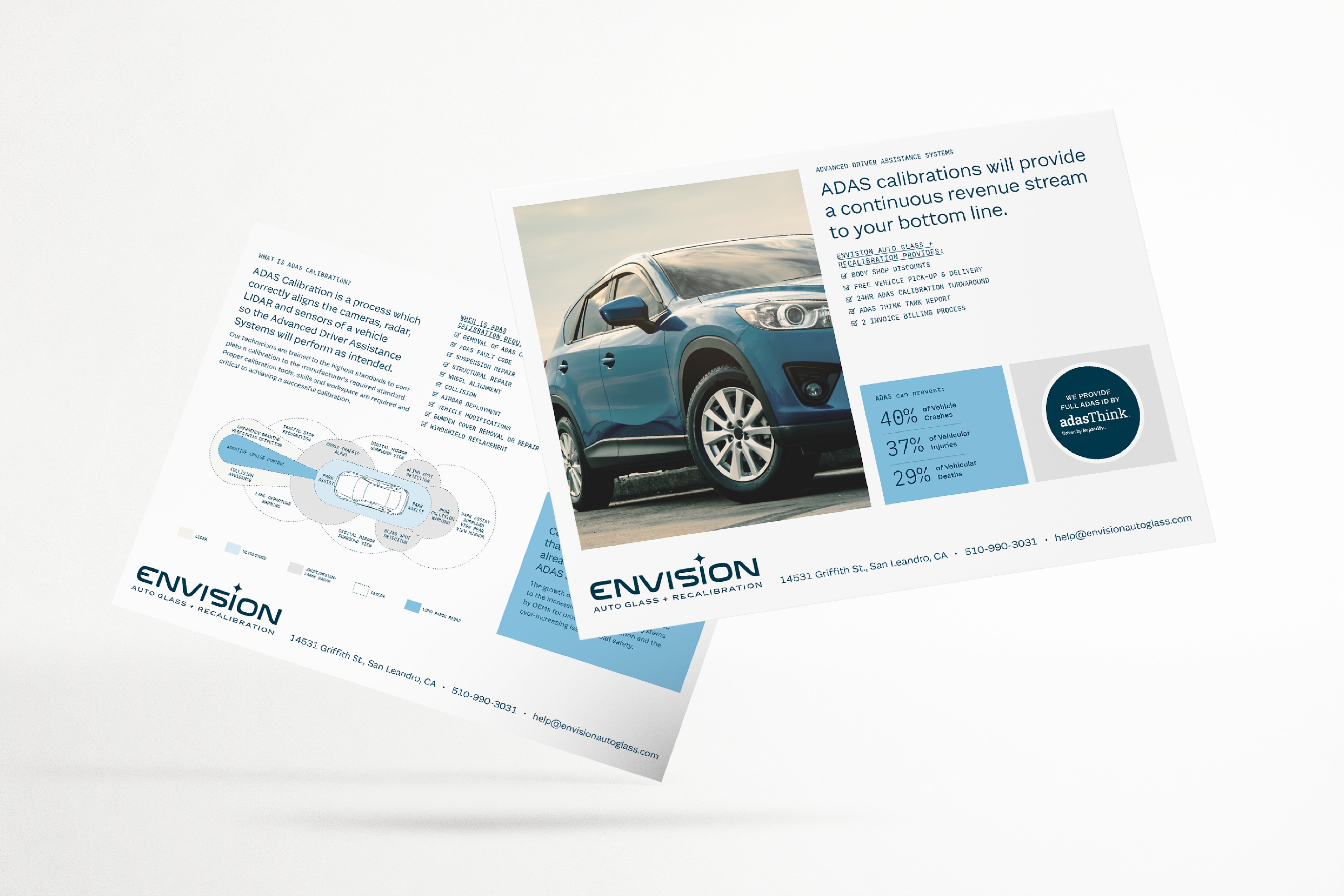 Envision Auto Glass ADAS postcard