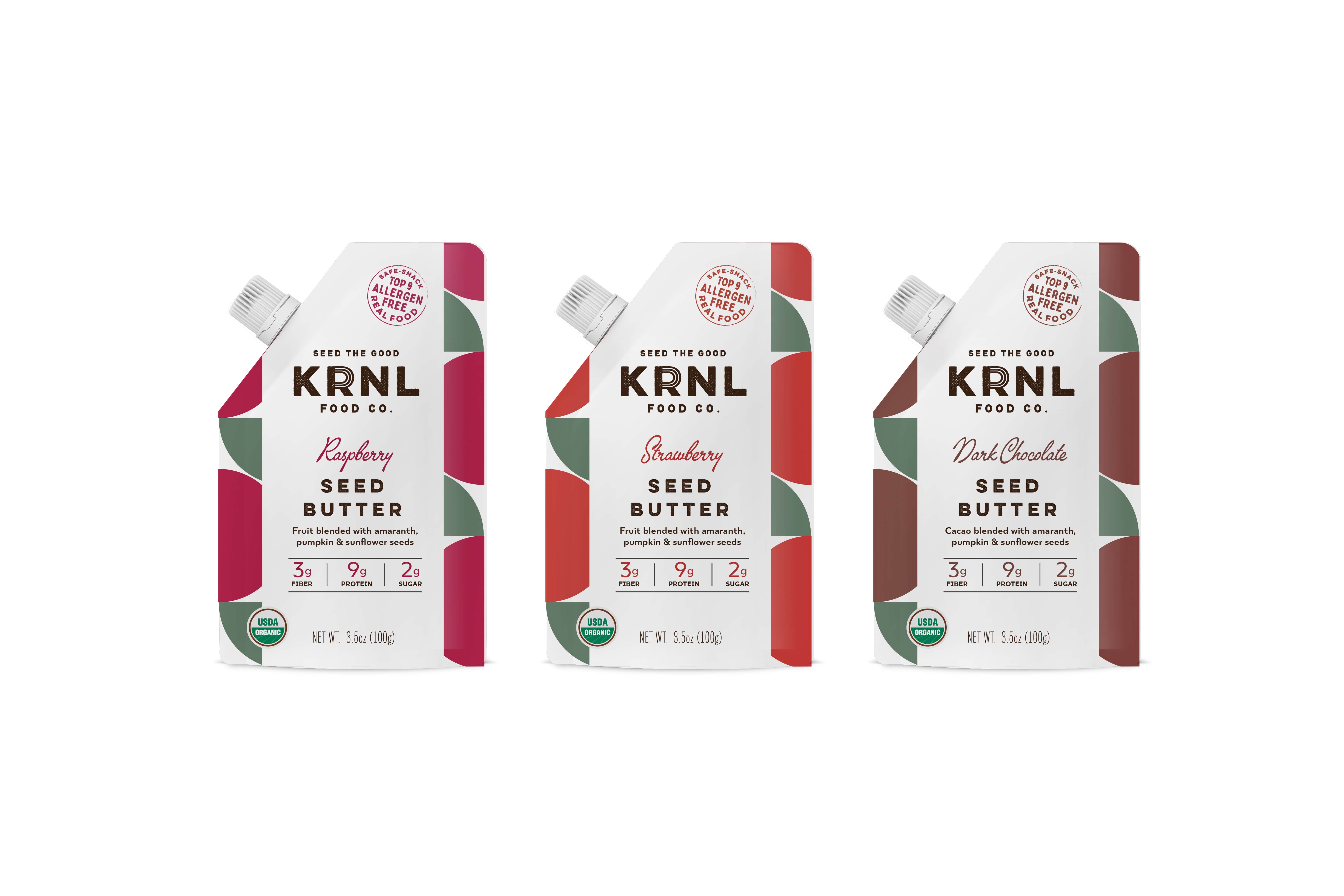 Alternate KRNL brand and packaging design. A modern take inspired by tribal pattern.