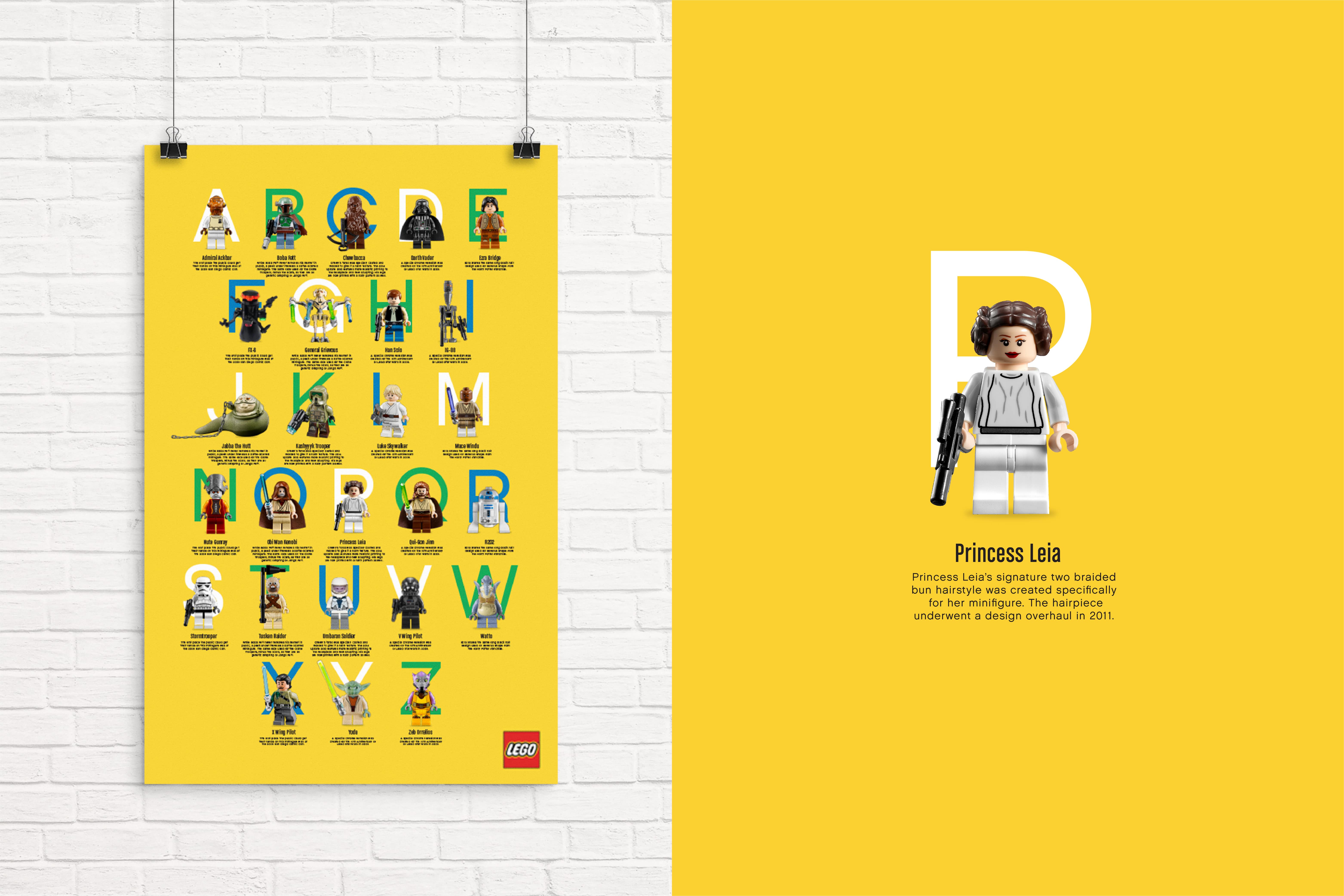 Lego Star Wars Poster designed by Juli SHore Design. 